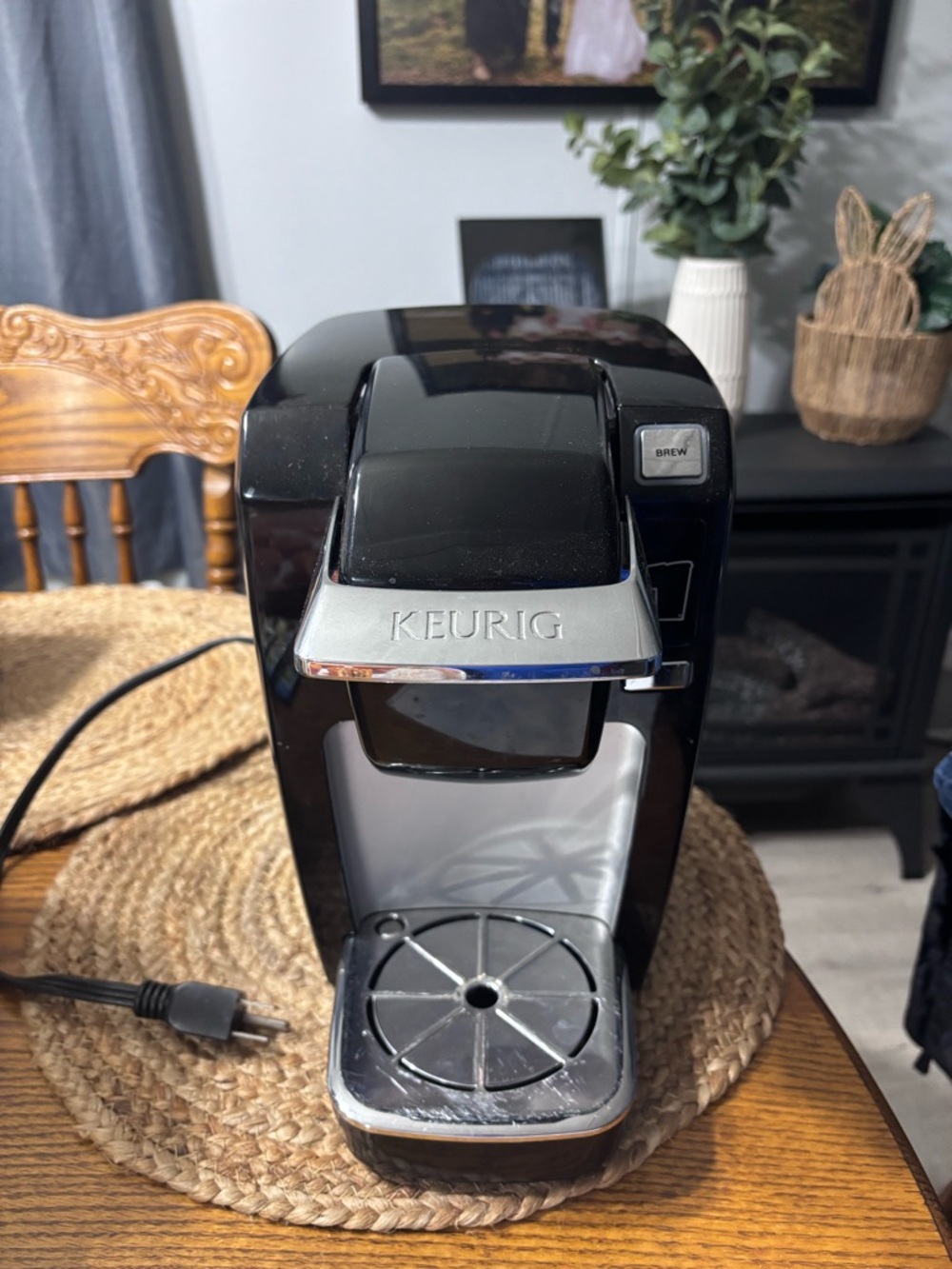 Keurig Compact Single-Serve Brewer in Black and Silver